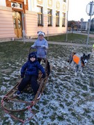 Musherka_a_sibirsti_psi_husky_ve_skolce