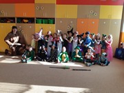 Maškarní karneval a žongler ve školce