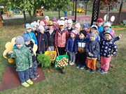 Sklízíme úrodu ze školní zahrádky