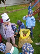 Školní zahrada na podzim