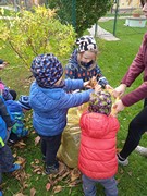 Školní zahrada na podzim