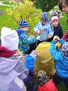 Školní zahrada na podzim