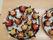 Vánoční svícínek z jablíčka